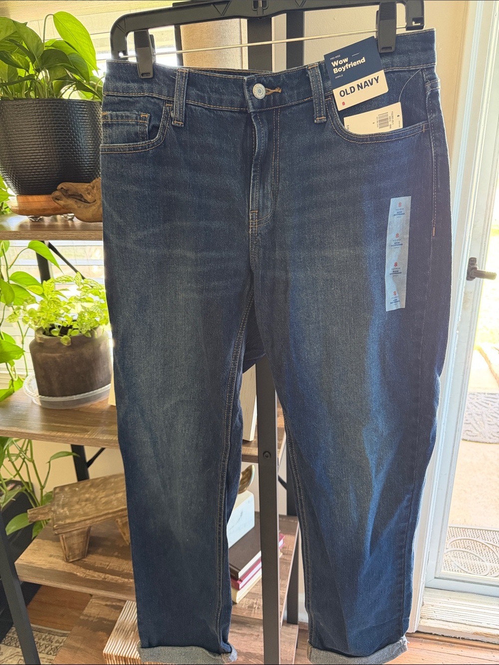 Old Navy Dark Blue Relaxed Fit Jeans